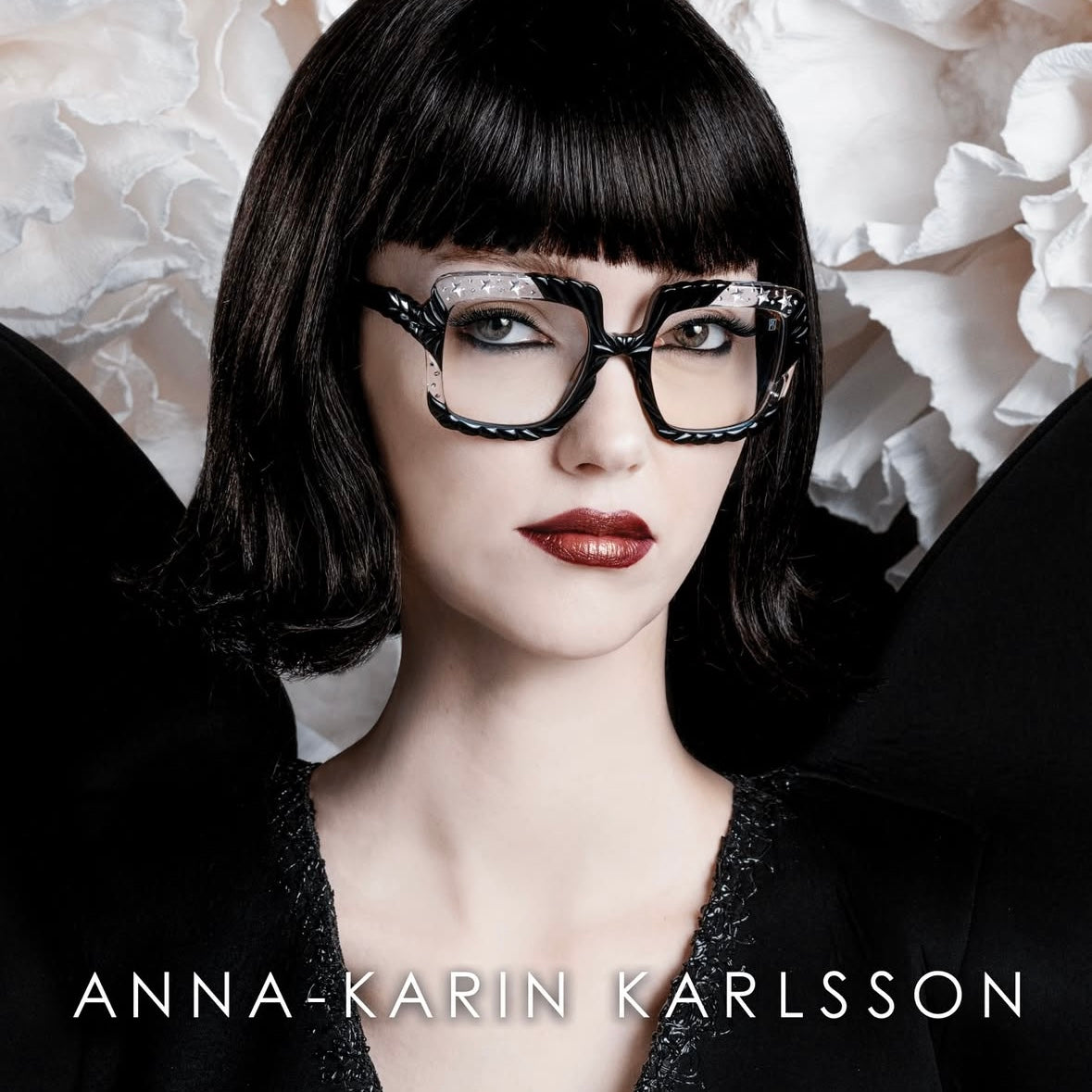 Exclusively at Itopian Optical Anna Karin Karlsson The Black and Crystal Catching Stars. I-Topian Optical Fort Myers Designer Eyewear Source.