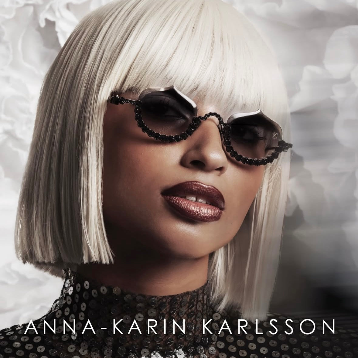 Anna Karin Karlsson Exclusive at I-Topian Optical Fort Myers.  Limited Edition Crystal Meringue in  Black with Black Crystal 