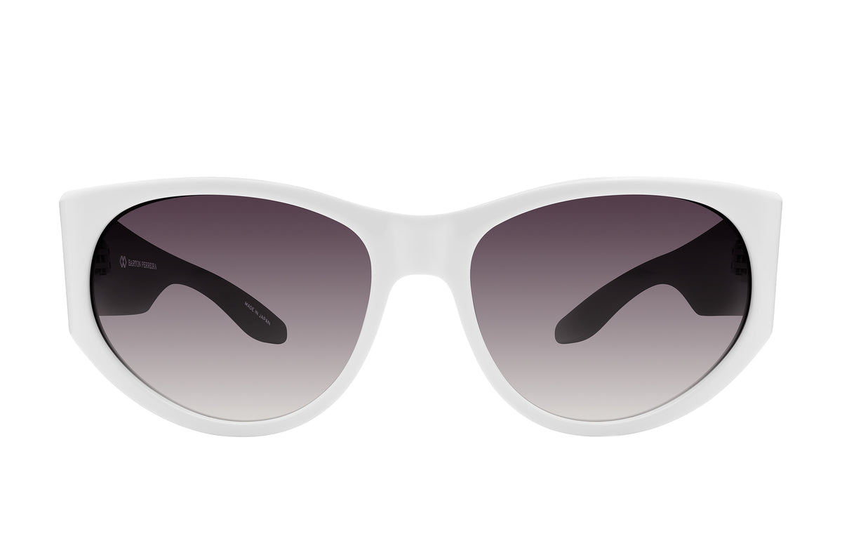 Barton Perriera Cruz White Sunglasses