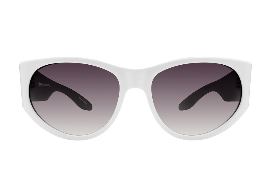 Barton Perriera Cruz White Sunglasses
