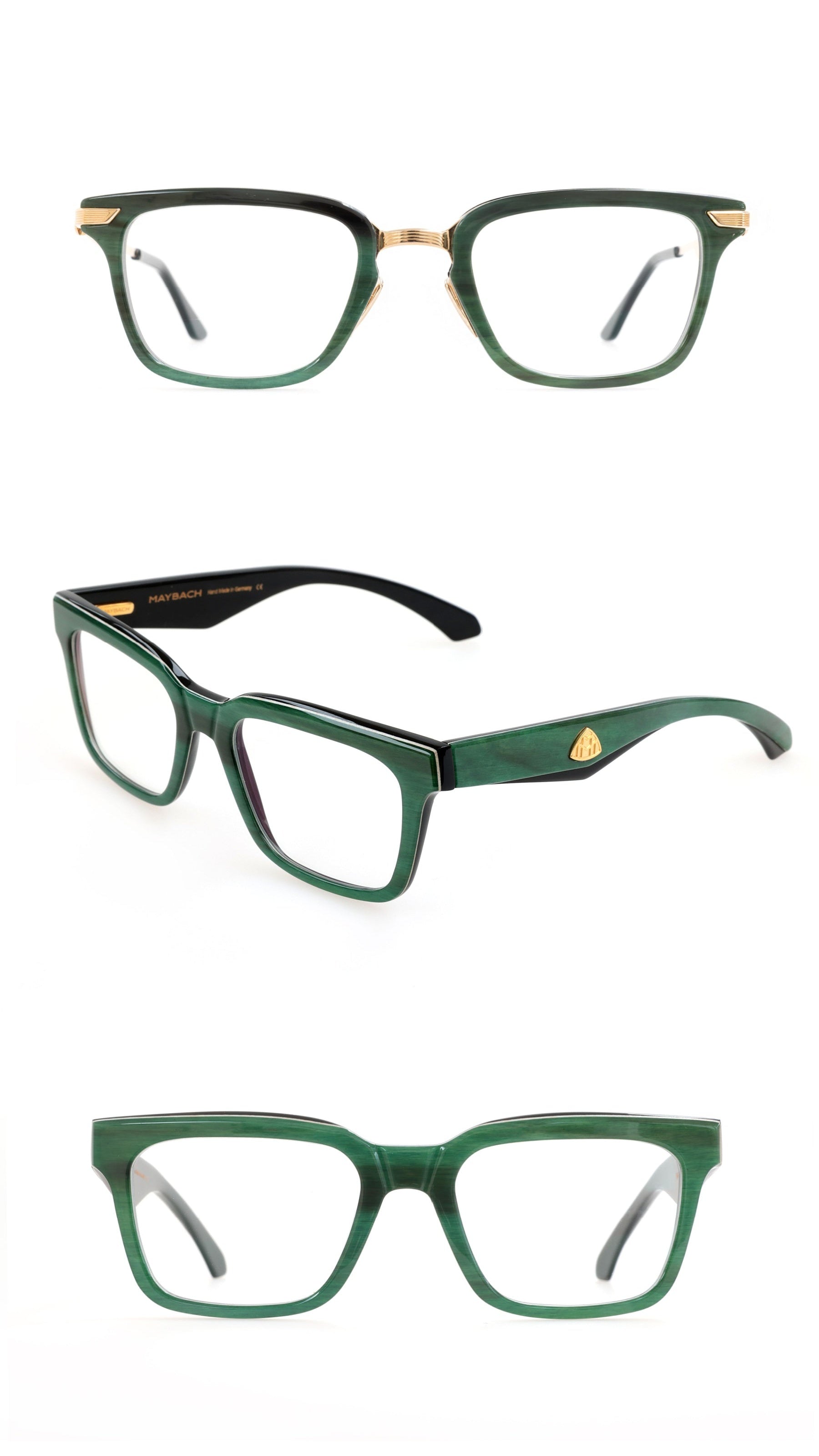 Maybach Eywear Green Buffalo Horn I-Topian Optical Naples Fort Myers. The Chairman and The Delight.